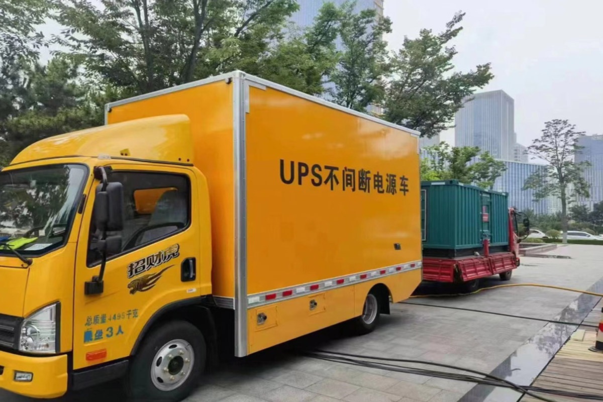 衡山发电机租赁施工现场
